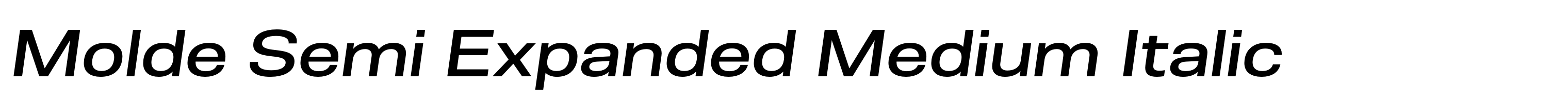 Molde Semi Expanded Medium Italic